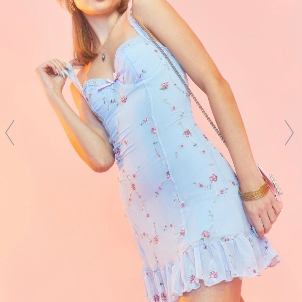 Azure I’m Baby Mini Slip Dress